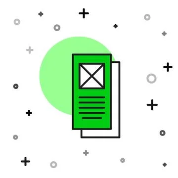 Filled outline Browser window icon isolated on white background. Vector イラスト素材