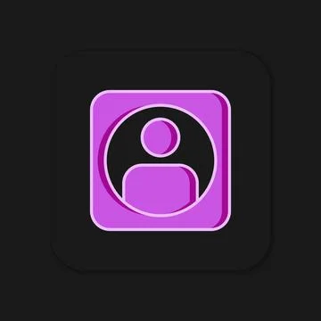 Filled outline Create account screen icon isolated on black background. Fla.. Stock Illustration
