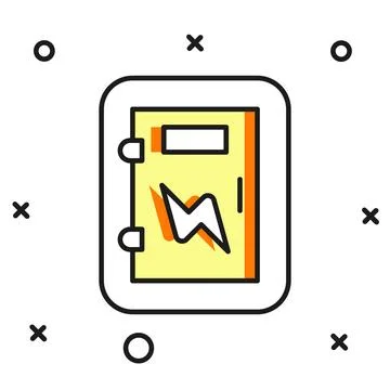 Filled outline Electrical panel icon isolated on white background. Flat fil.. Stock Illustration