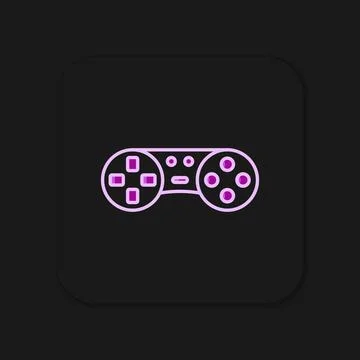 Filled outline Game controller or joystick for game console icon isolated o.. Stock Illustration