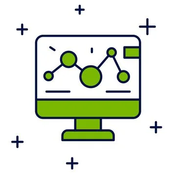 Filled outline Genetic engineering modification on laptop icon isolated on white イラスト素材