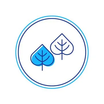 Filled outline Leaf icon isolated on white background. Leaves sign. Fresh Stock Illustration