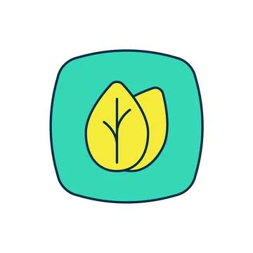 Filled outline Leaf icon isolated on white background. Leaves sign. Fresh Stock Illustration