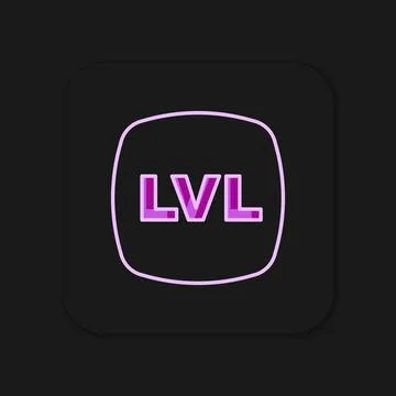 Filled outline Level game icon isolated on black background. Flat filled ou.. 库存插图