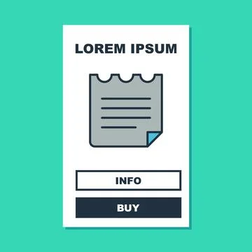 Filled outline Notebook icon isolated on turquoise background. Spiral notepad Stock Illustration