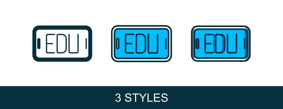 Filled outline Online education and graduation icon isolated on white backg.. Stock Illustration