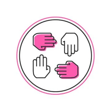 Filled outline Project team base icon isolated on white background. Business  Stock Illustration