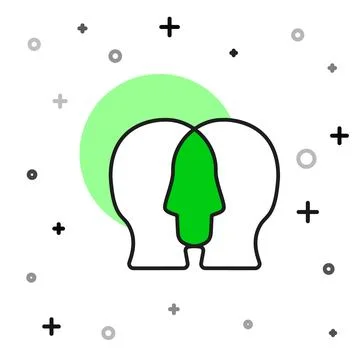 Filled outline Project team base icon isolated on white background. Busines.. Stock Illustration