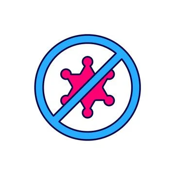 Filled outline Protest icon isolated on white background. Meeting, protester Stock Illustration
