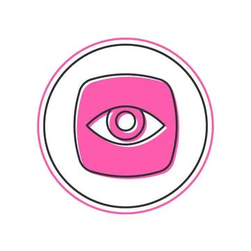 Filled outline Security camera icon isolated on white background.  Vector Illustrazione stock