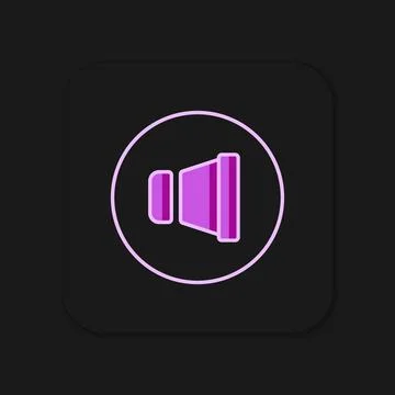 Filled outline Speaker volume, audio voice sound symbol, media music icon i.. Stock Illustration
