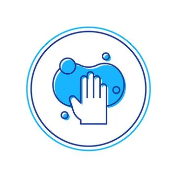 Filled outline Sponge icon isolated on white background. Wisp of bast for Stock Illustration