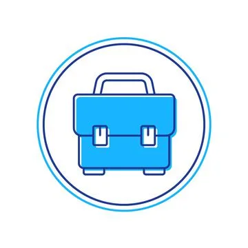 Filled outline Toolbox icon isolated on white background. Tool box sign. Vector 스톡 일러스트