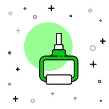 Filled outline TPX loop training equipment icon isolated on white background Stock Illustration