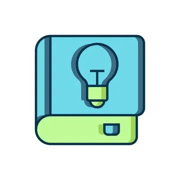 Filled outline User manual icon isolated on white background. User guide bo.. Stock Illustration