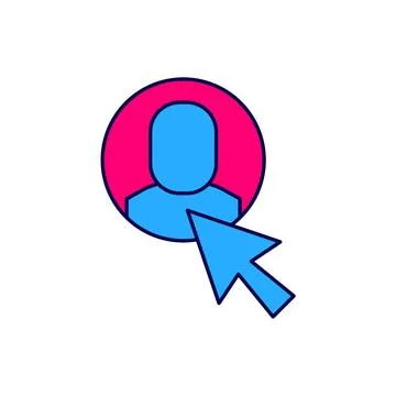 Filled outline Worker icon isolated on white background. Business avatar sy.. Stock Illustration