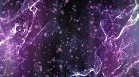 Filled with particles and moving objects - Purple motion background loop Stock Footage 67504612