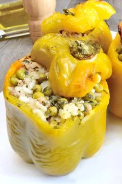 Filled peppers Stock-Fotos