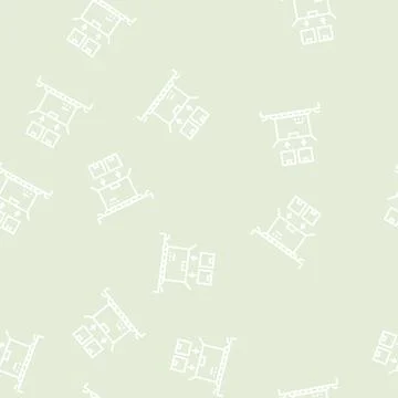 Filled product boxes packing in container line seamless pattern Stock Illustration