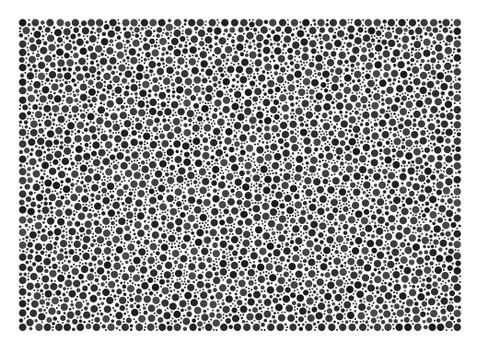 Filled Rectange Mosaic of Dots Stock Illustration