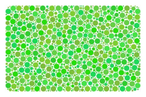 Filled Rectangle Composition of Dots Stock Illustration