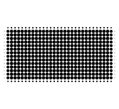 Filled Rectangle Halftone Dotted Icon Stock Illustration