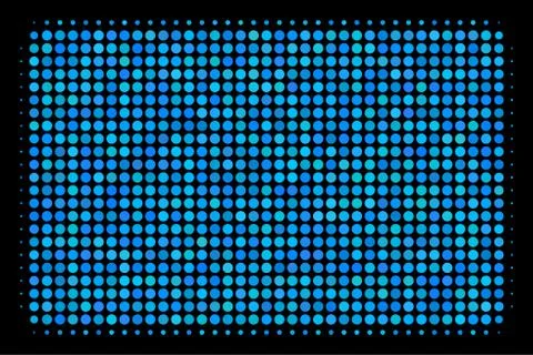 Filled Rectangle Halftone Icon Illustrazione stock