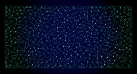 Filled Rectangle Polygonal Frame Vector Mesh Illustration 스톡 일러스트