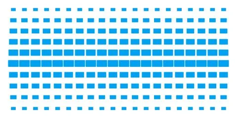 Filled Rectangle Shape Halftone Effect イラスト素材