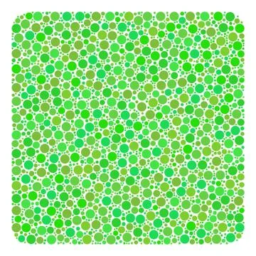 Filled Square Mosaic of Dots Illustrazione stock