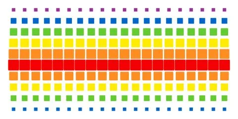Filled Square Shape Halftone Spectrum Pattern イラスト素材