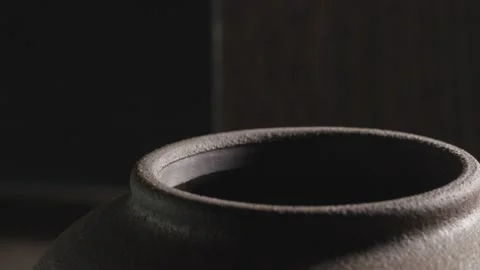 Filled tea - tea cans close up Stock Footage 234496723