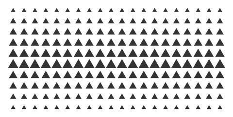 Filled Triangle Shape Halftone Effect 库存插图