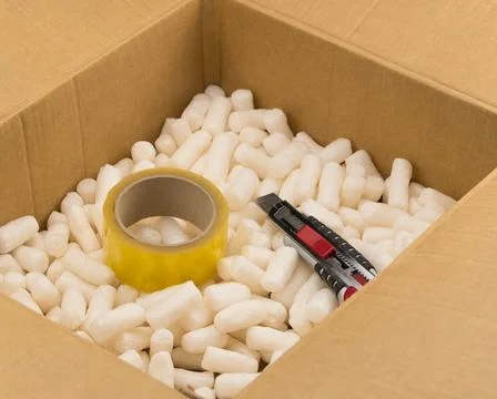 Filler for packaging Stock Photos