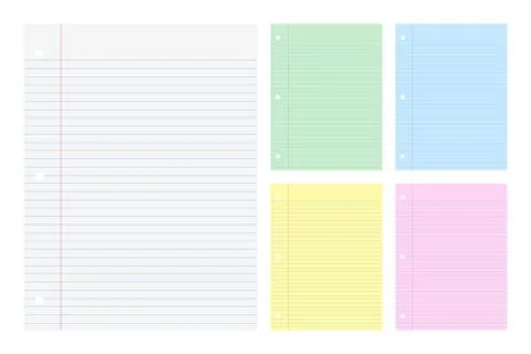 Filler Papers colors Stock Illustration