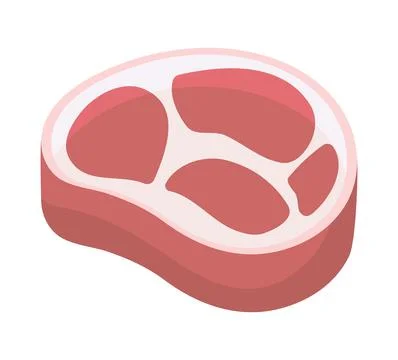 Fillet meat icon Illustrazione stock