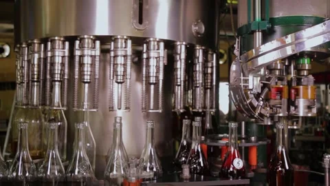 Filling Arrack Bottles Stock Footage 288232798