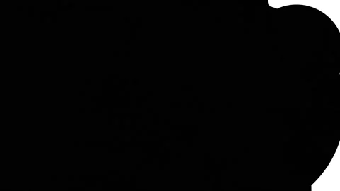 Filling of a black background with white bubbles Stock Footage 149985804