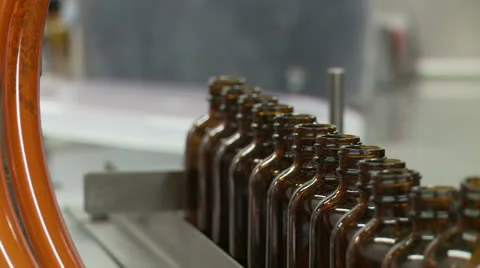 Filling Bottles 30 3 dolly Stock Footage 25535373