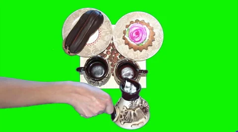 Filling coffee 1 Stock Footage 43168993