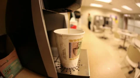 Filling up the Coffee Video stock 25853870