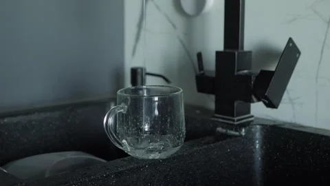 Filling a cup with clean water Stock Footage 341365076