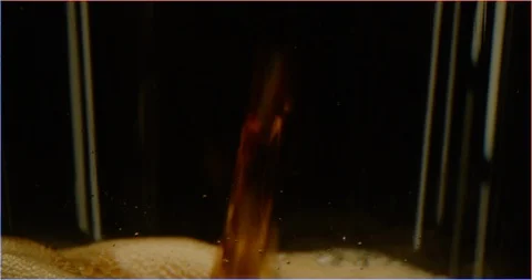 Filling up a cup with Coca-Cola macro shot Video stock 126266647