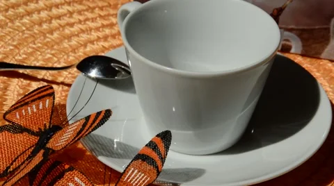 Filling cup of coffe Stock Footage 41030416