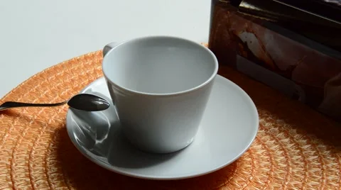 Filling cup of coffe Stock Footage 41030460