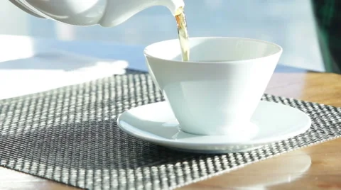Filling cup of tea Stock Footage 41547873