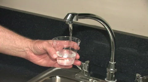 Filling cup water Stock Footage 307402