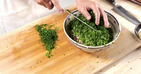 Filling for dumplings 库存影片 168610931