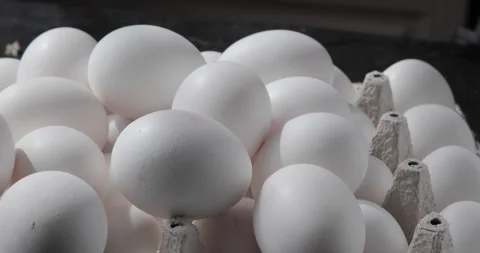 Filling the eggs Stock Footage 241098818
