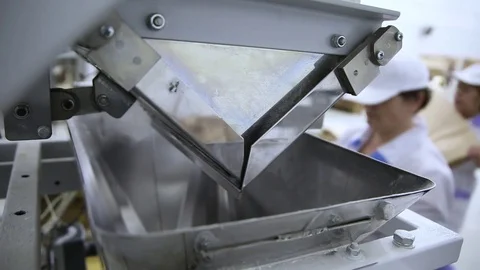 Filling equipment for pasta Stock Footage 71269516